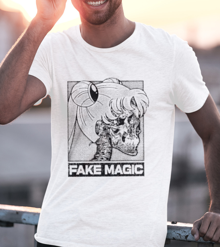 FAKE MAGIC Skull Anime Goth Sailor Moon T-Shirt