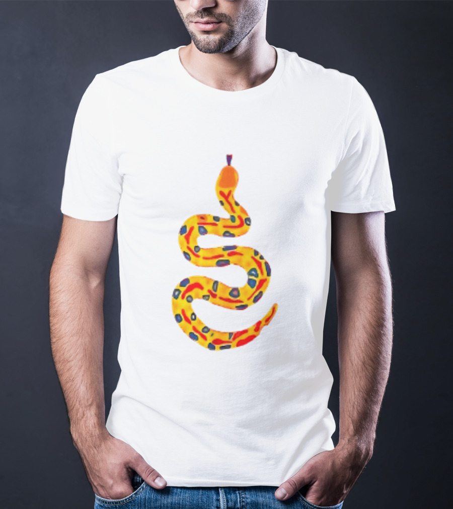 Snake What A Lovely Day To Be A Pain In The Ass Colorful Pattern Two Sided T-Shirt