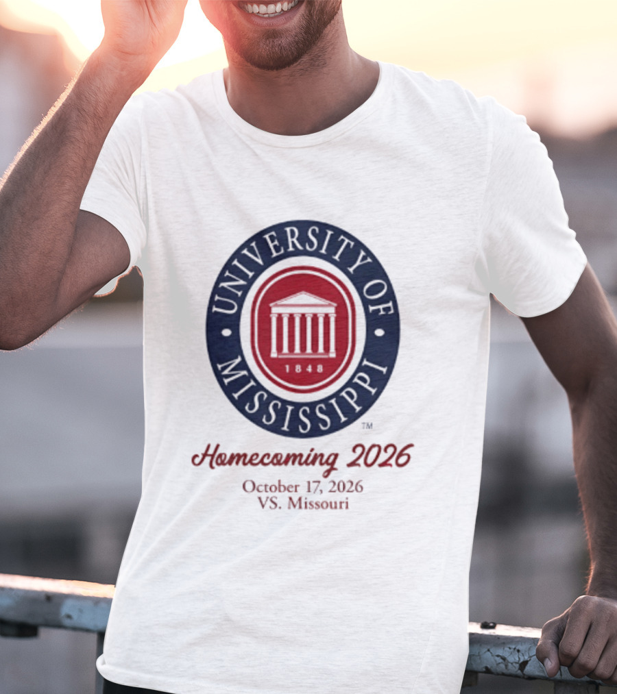 University Of Mississippi Homecoming 2026 October 17 Vs Missouri T-Shirt