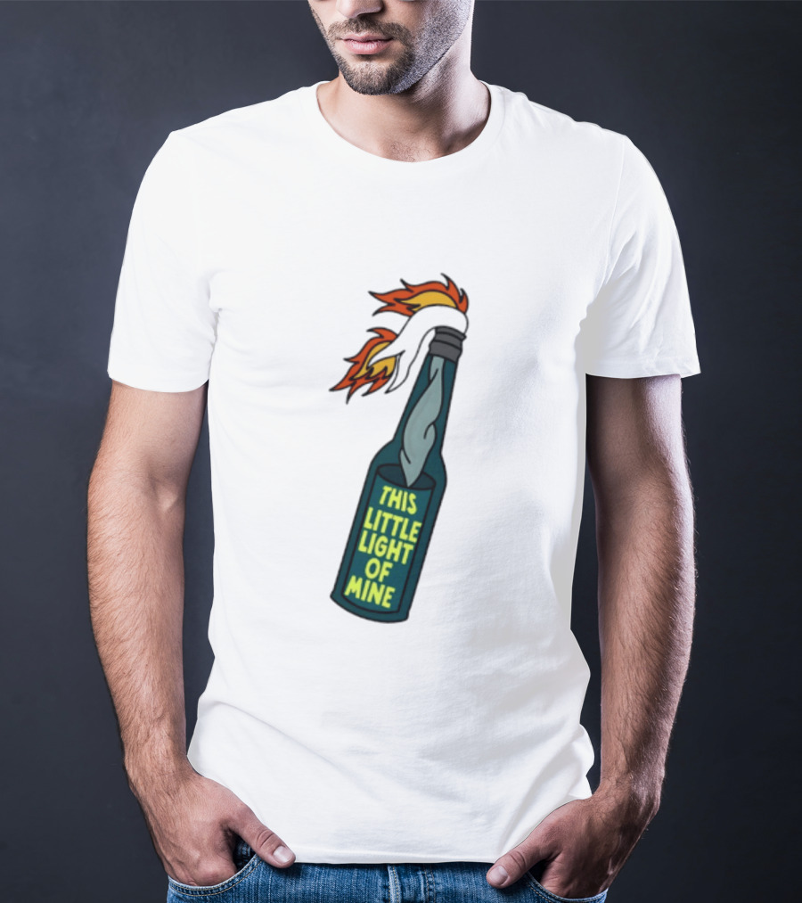 This Little Light Of Mine Molotov Cocktail Flame Bottle T-Shirt