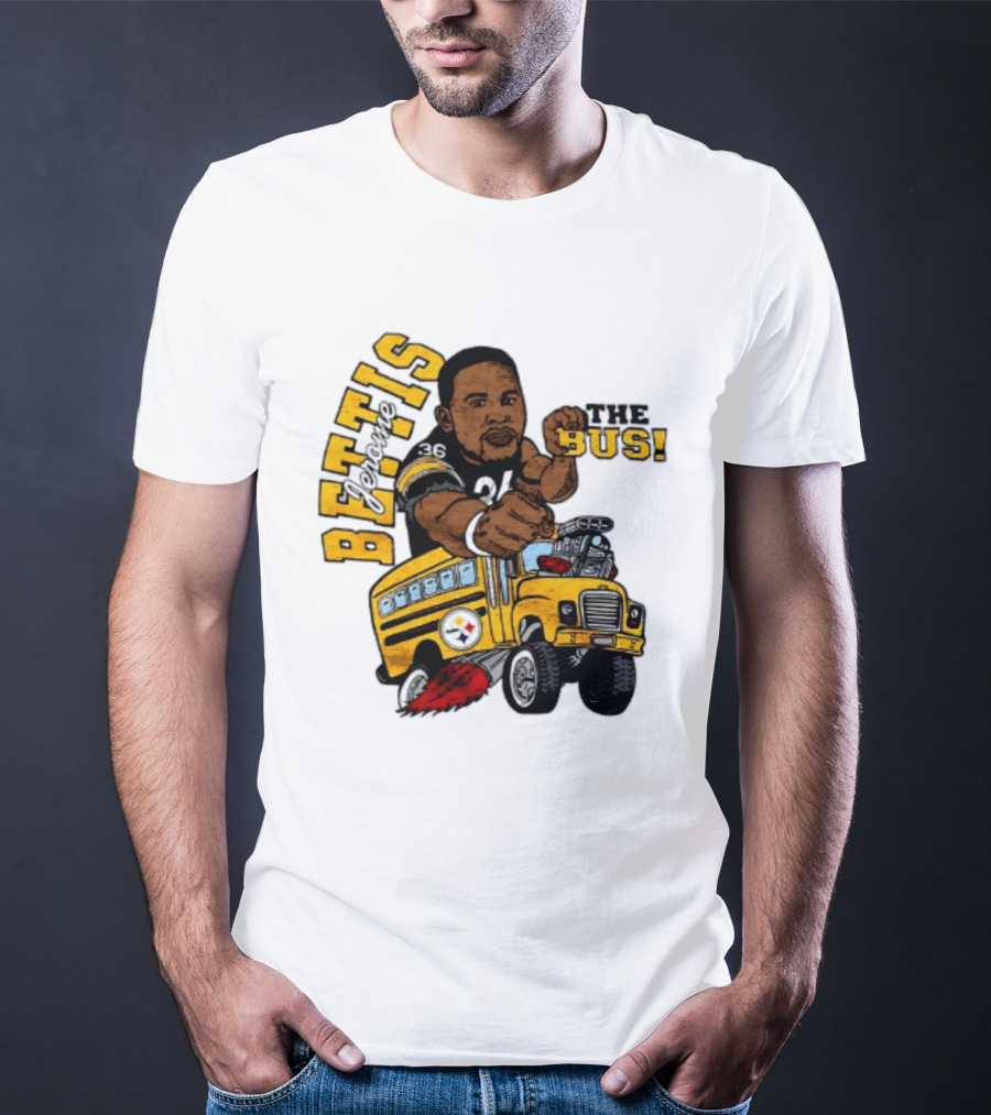 Pittsburgh Steelers Jerome Bettis The Bus Caricature Bettis The Bus T-Shirt
