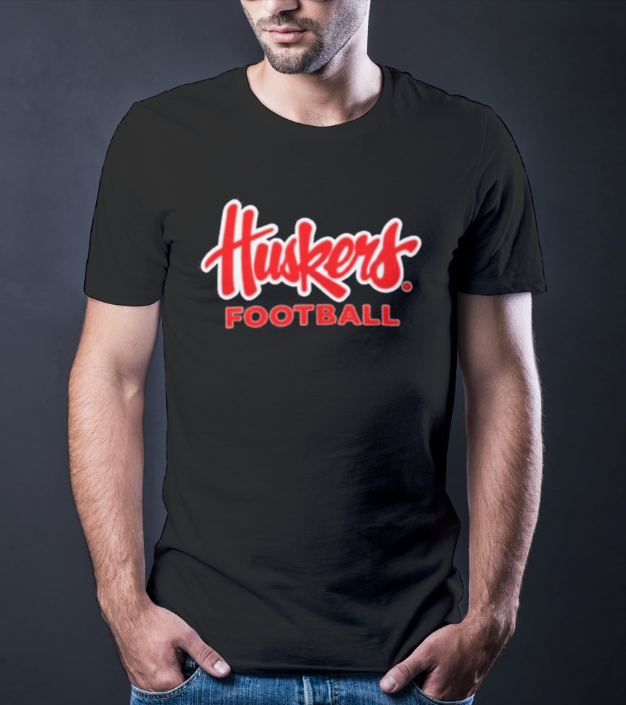 Huskers Football Nebraska Cornhuskers Red College Team Sports T-Shirt
