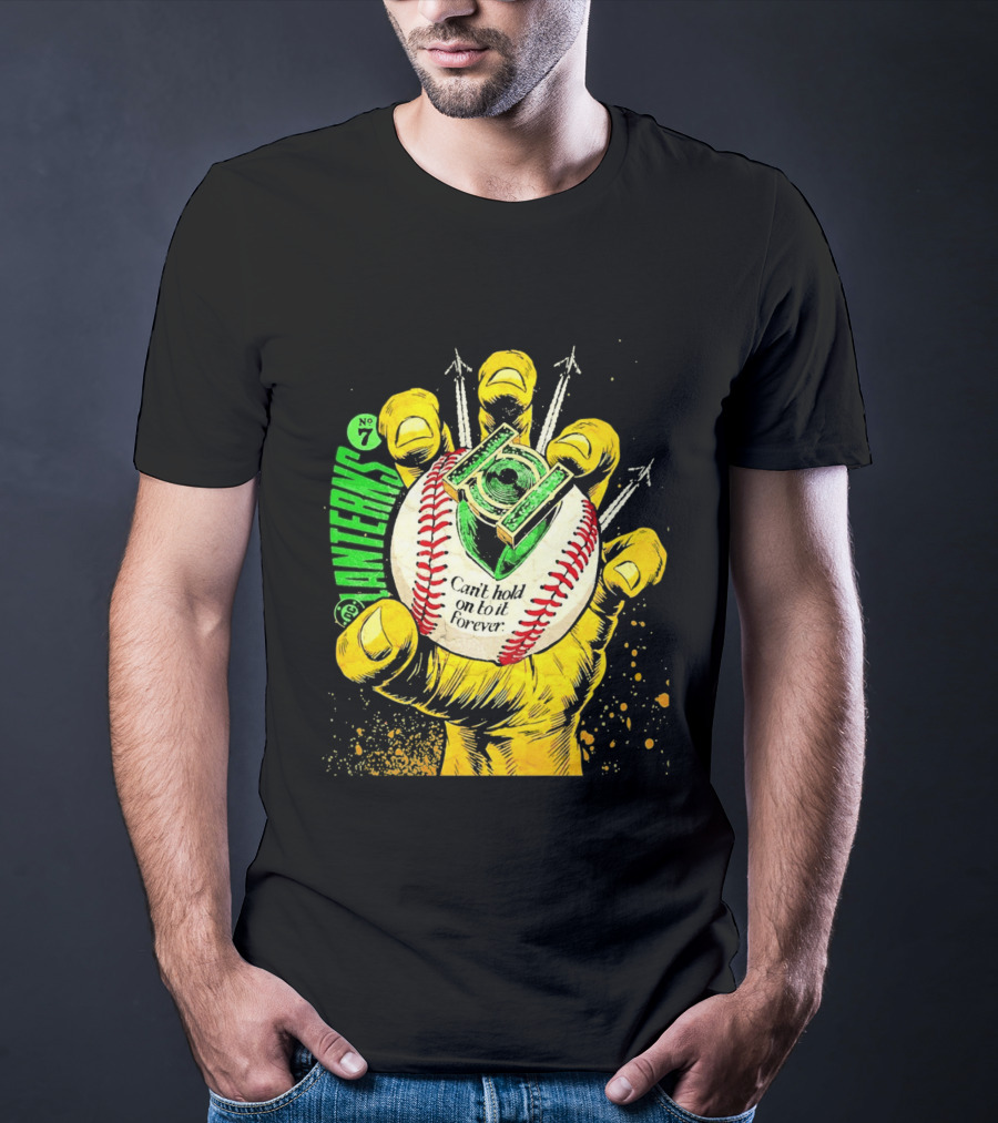 DC Comics Lanterns No 7 Can't Hold On To It Forever Baseball Glove T-Shirt