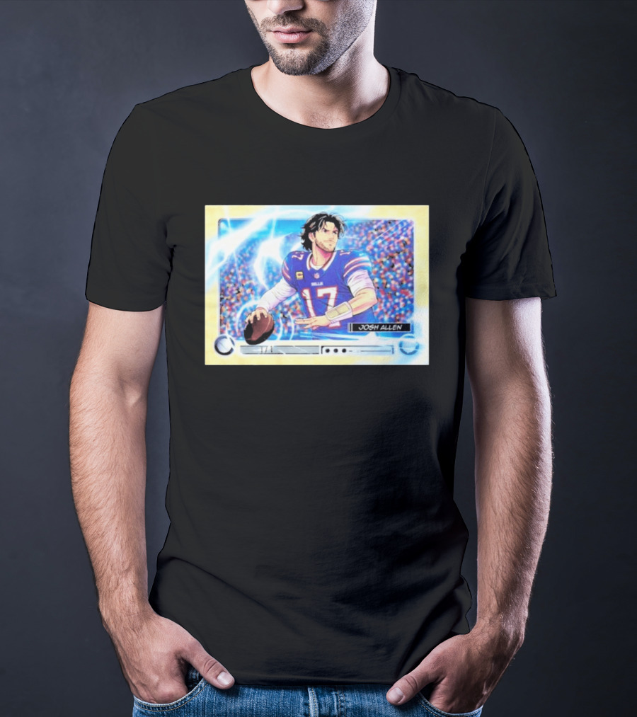 Josh Allen 1 Of 1 Anime Superfractor 2026 Bowman Football Card T-Shirt