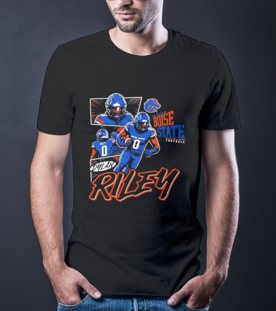 Boise State Broncos Football Riley Comic Book T-Shirt