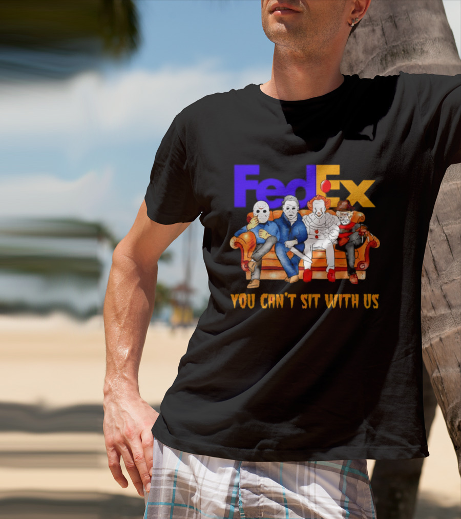 FedEx Horror Friends Halloween 2026 You Can't Sit With Us T-Shirt