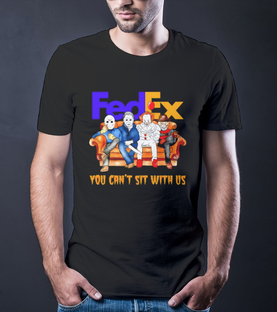 FedEx Horror Friends Halloween 2026 You Can't Sit With Us T-Shirt