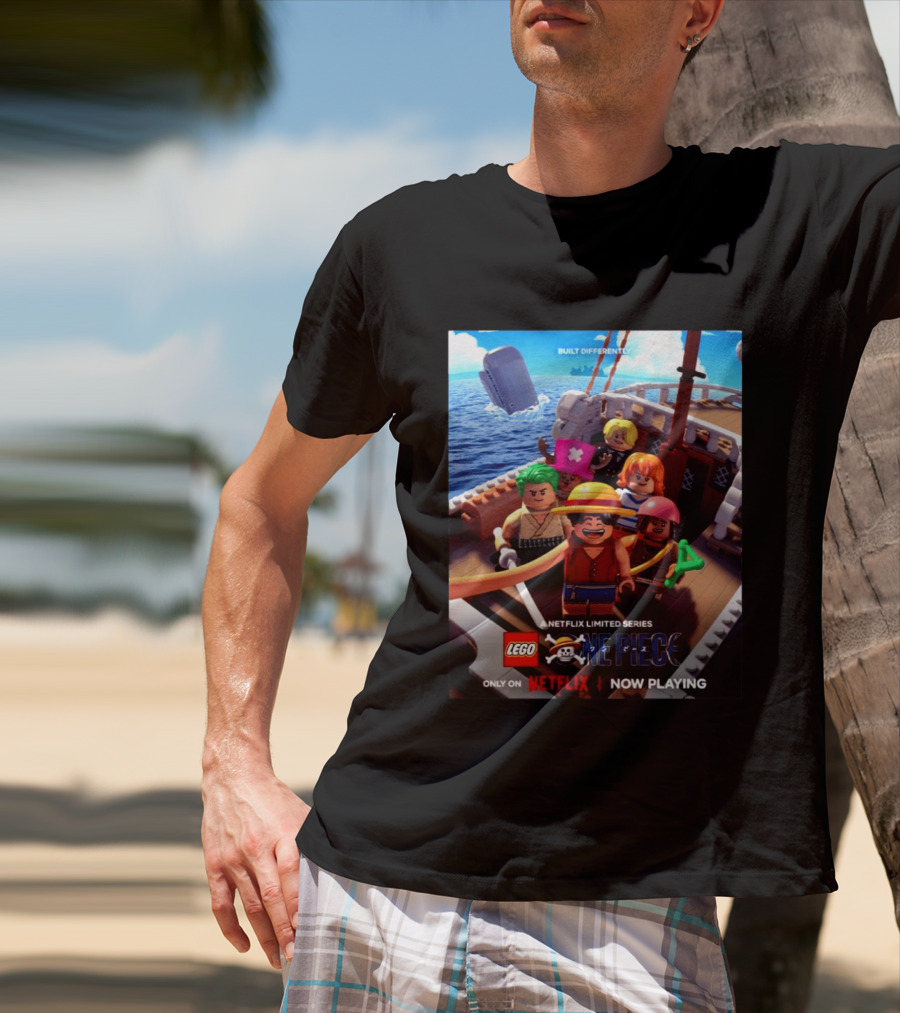 LEGO One Piece Netflix Limited Series Built Differently Now Playing T-Shirt