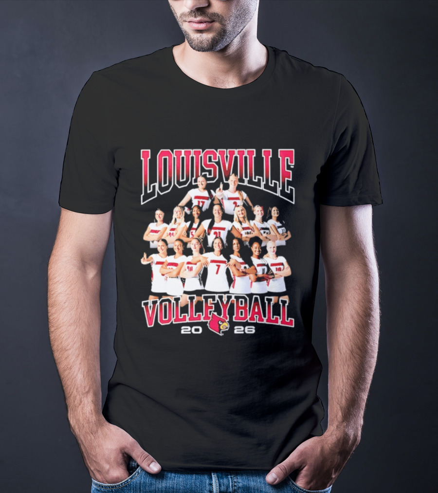 Louisville Volleyball 2026 NCAA Women's Team Cardinals T-Shirt