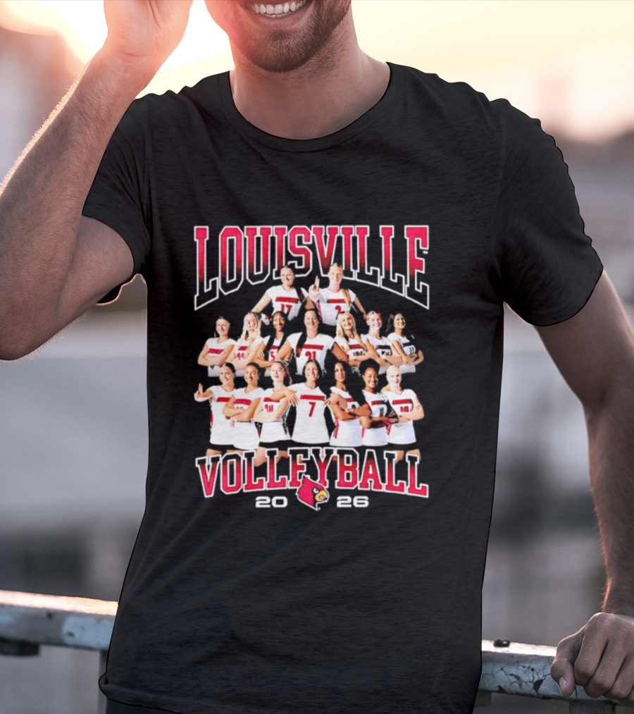 Louisville Volleyball 2026 NCAA Women's Team Cardinals T-Shirt