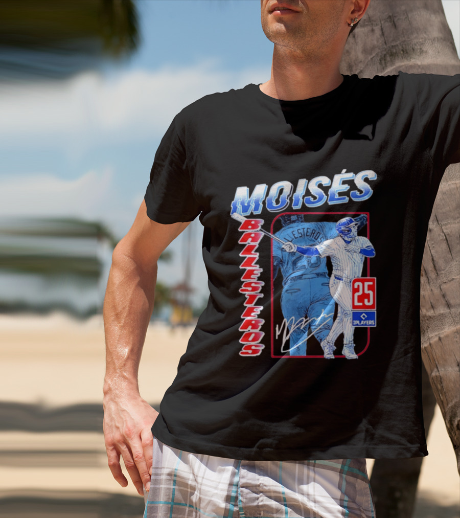 Moisés Ballesteros 25 Chicago Player Baseball T-Shirt