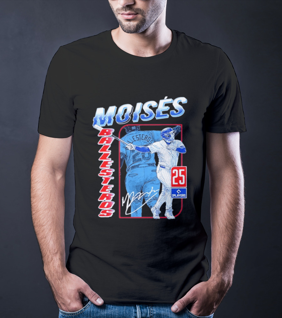 Moisés Ballesteros 25 Chicago Player Baseball T-Shirt