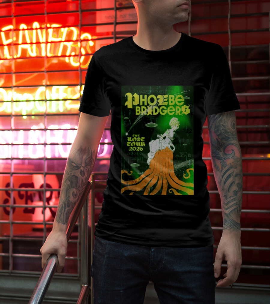 Phoebe Bridgers The Lost Tour 2026 Washington DC 09/29/26 With Alex G T-Shirt