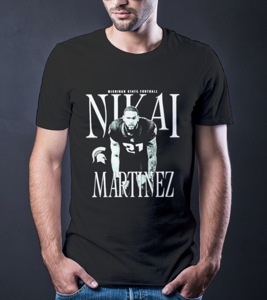 Michigan State Spartans Football Nikai Martinez T-Shirt