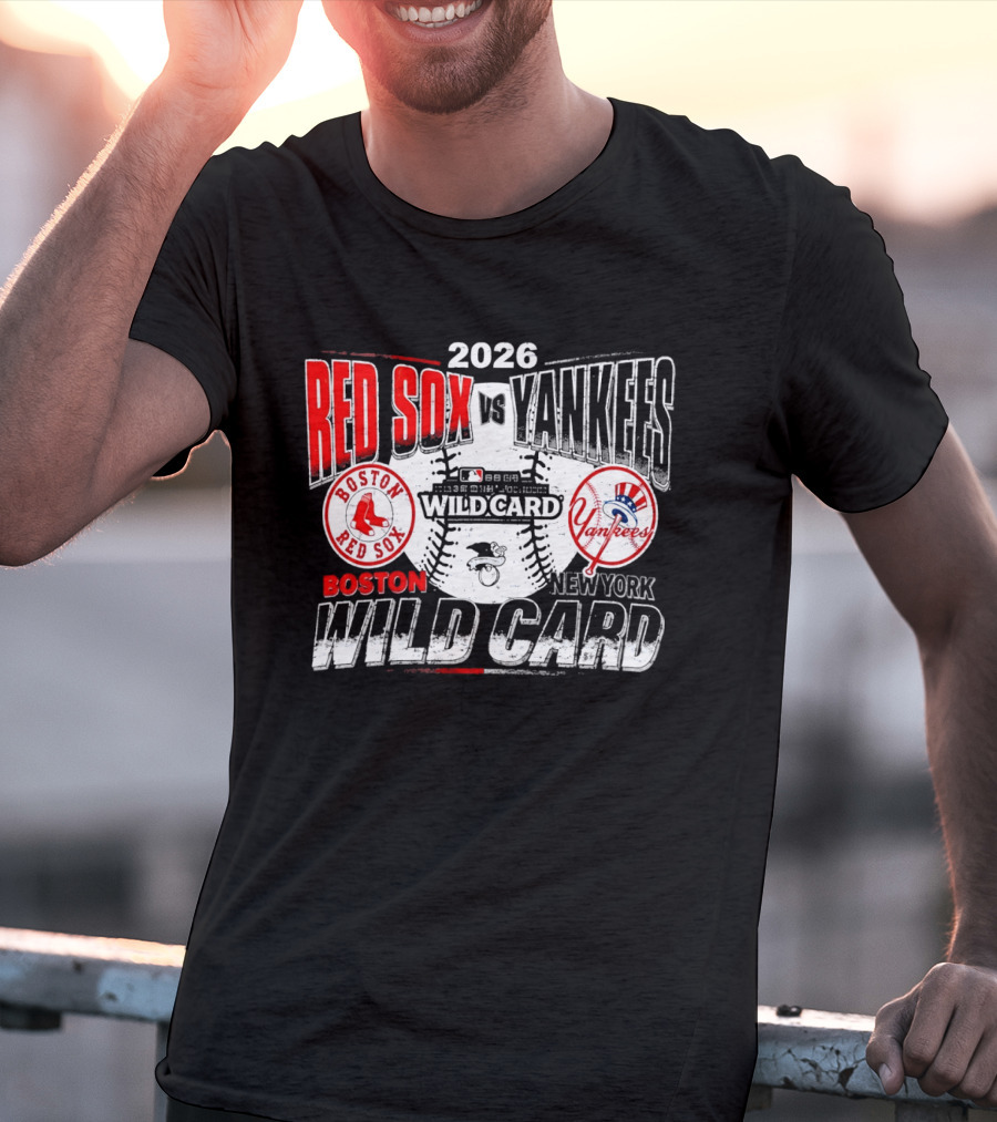 2026 Boston Red Sox Vs New York Yankees Wild Card Matchup T-Shirt