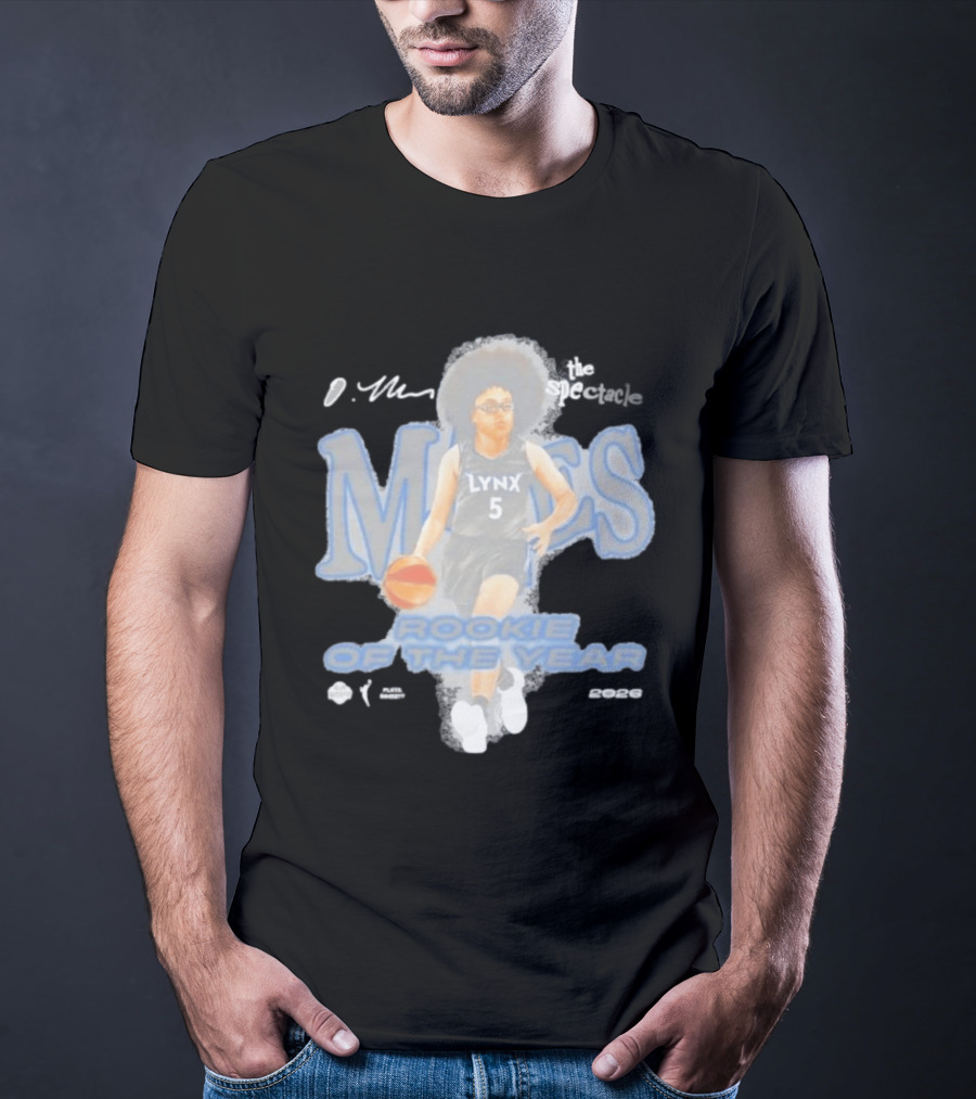 Olivia Miles Minnesota Lynx Playa Society Rookie Of The Year 2026 T-Shirt
