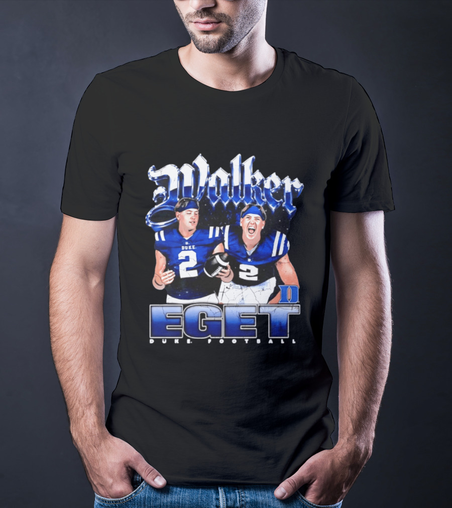 Walker Eget Duke Blue Devils Football 90s T-Shirt