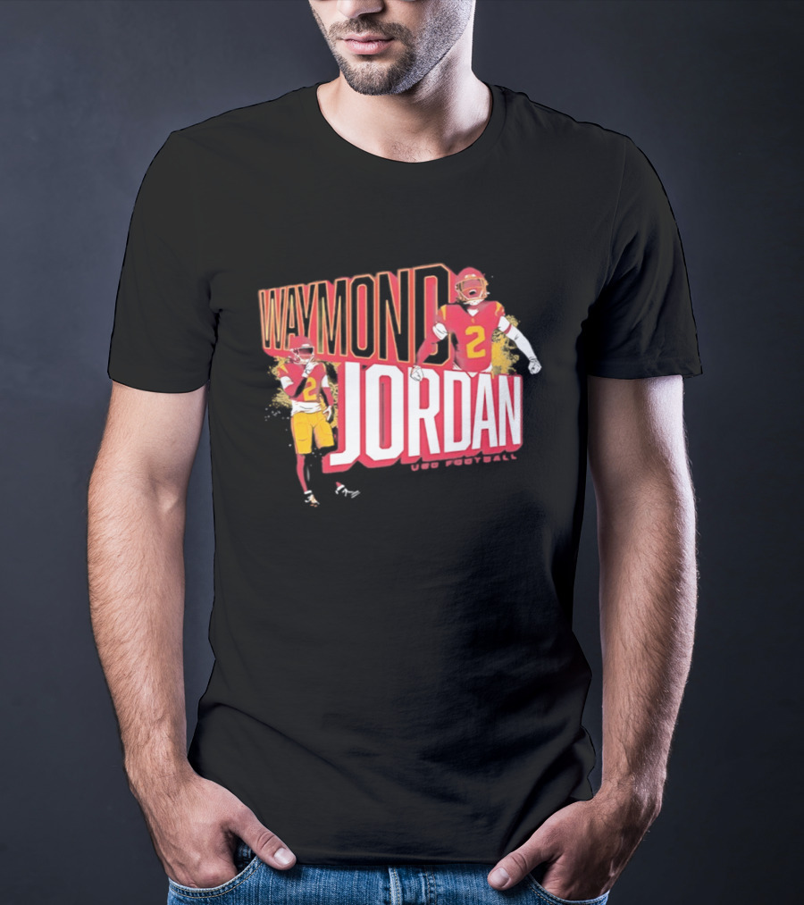 Waymond Jordan USC Trojans NCAA Football Number 2 T-Shirt