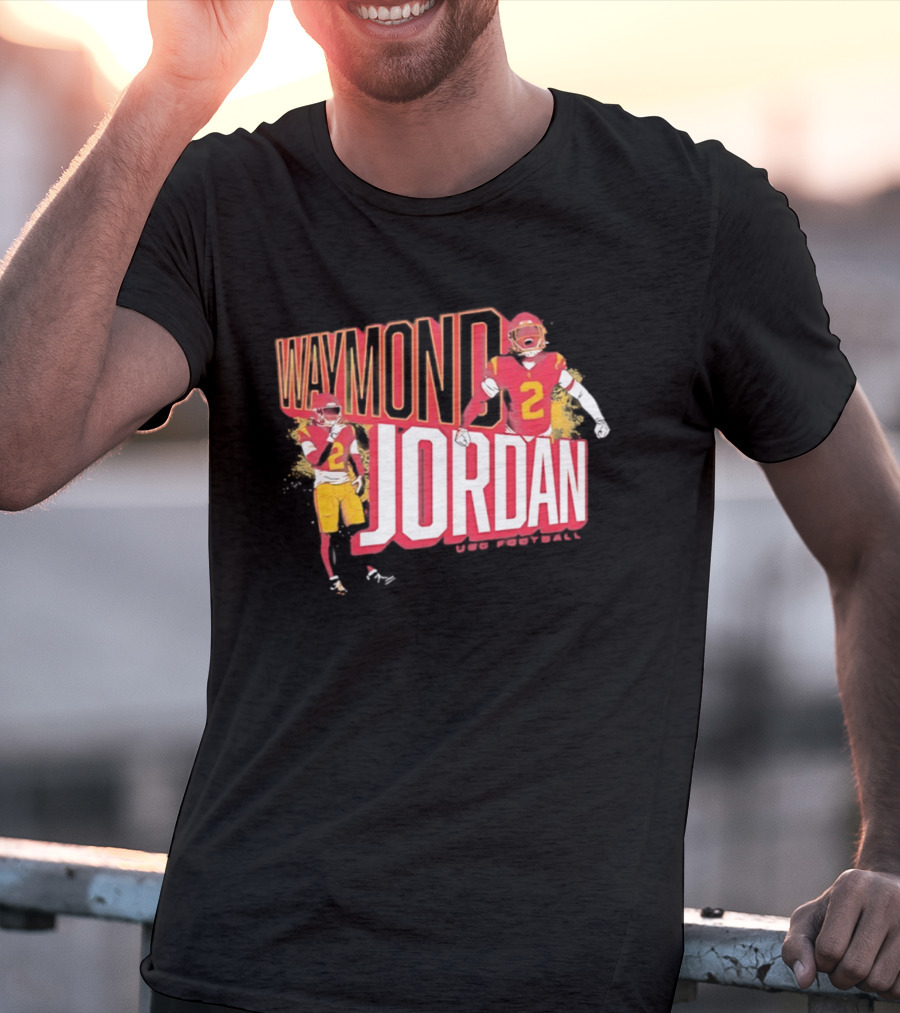 Waymond Jordan USC Trojans NCAA Football Number 2 T-Shirt