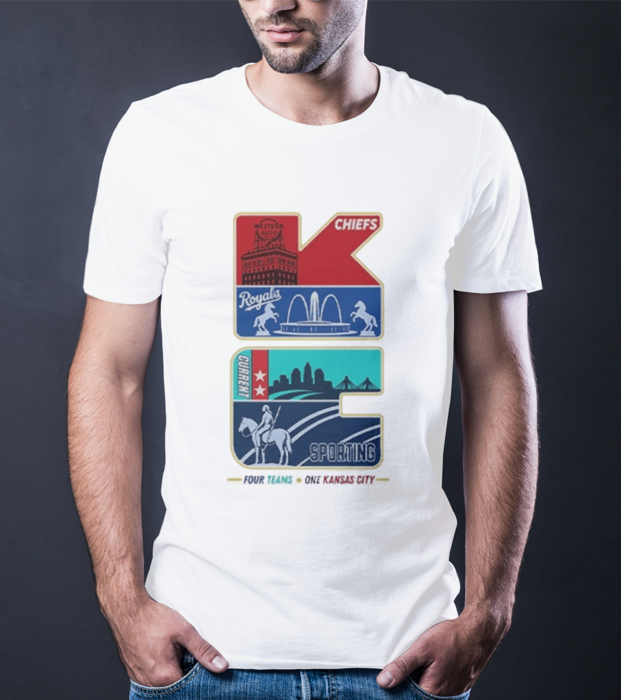 Chiefs Royals Current Sporting Kansas City Western Auto T-Shirt