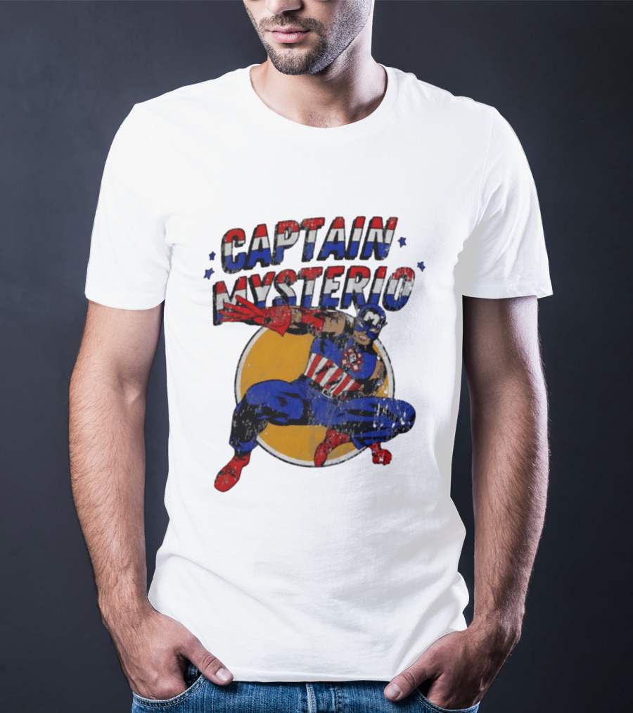 Captain Mysterio Lucha Libre Marvel Comics Mashup T-Shirt