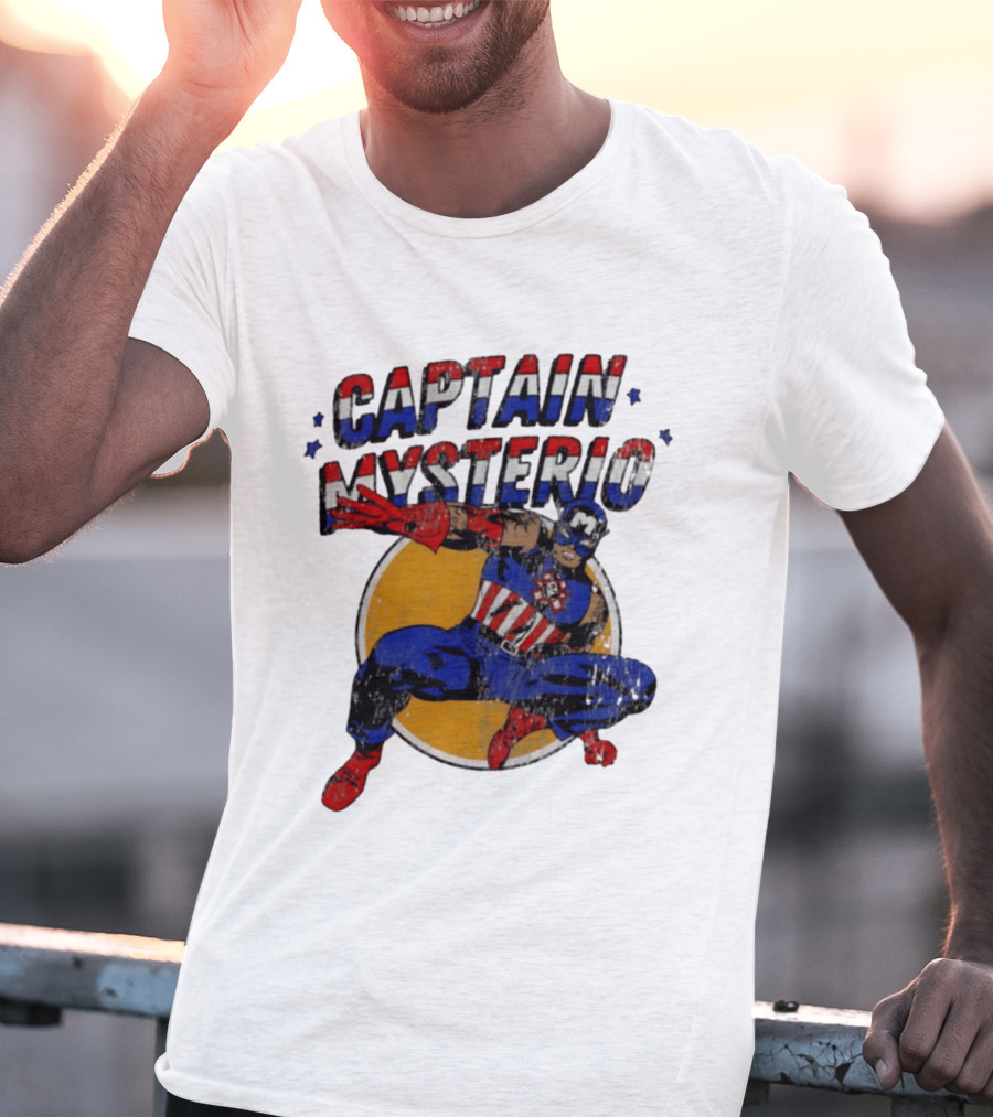 Captain Mysterio Lucha Libre Marvel Comics Mashup T-Shirt