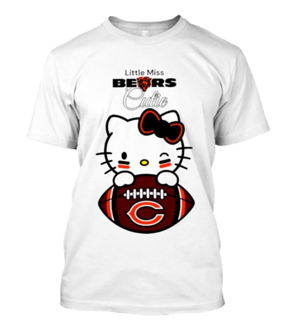 Chicago Bears 2026 Hello Kitty Little Miss Bears Cutie Football Edition T-Shirt