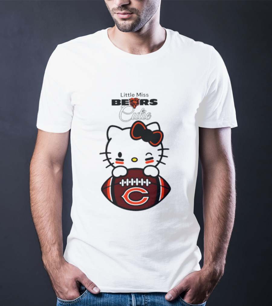 Chicago Bears 2026 Hello Kitty Little Miss Bears Cutie Football Edition T-Shirt