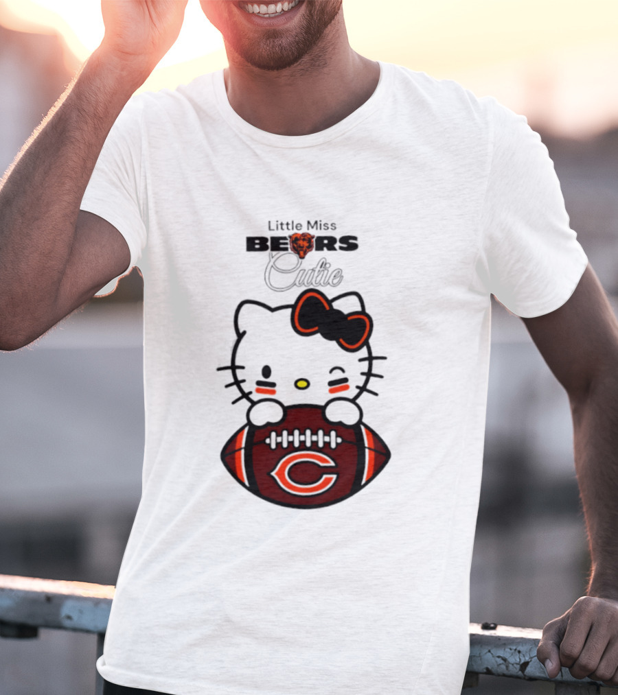 Chicago Bears 2026 Hello Kitty Little Miss Bears Cutie Football Edition T-Shirt