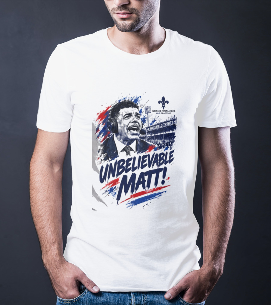 Grand Final 2026 Unbelievable Matt Fleur De Lis Stadium Announcer T-Shirt
