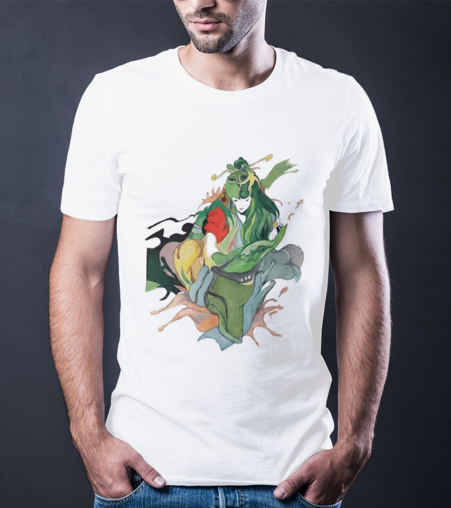Hand Painted Nujabes Abstract Art Colorful Brushstrokes T-Shirt