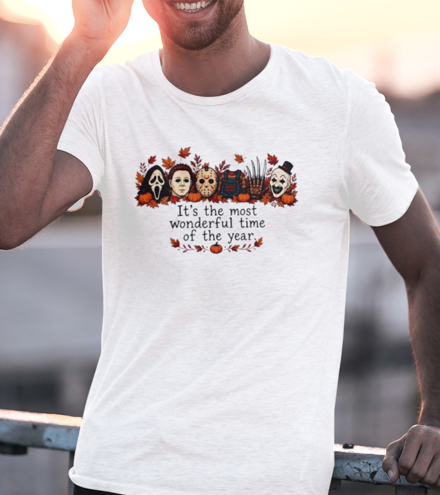 It’s The Most Wonderful Time Of The Year Horror Movie Characters T-Shirt