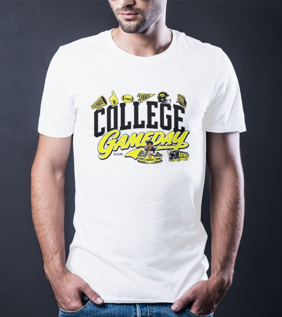 Kamari Moulton College Gameday Iowa Hawkeyes 2026 ESPN T-Shirt