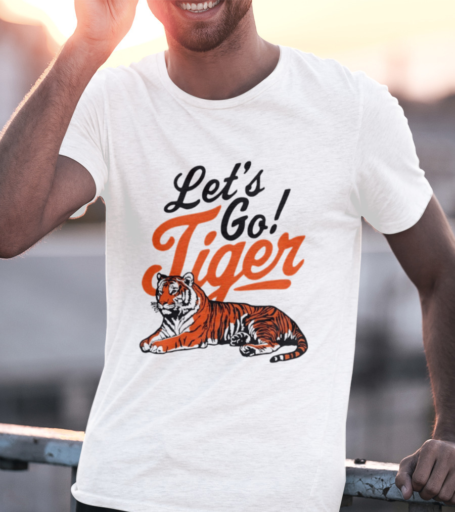 Let's Go Tiger Cincinnati Bengals Football Fan Gear T-Shirt