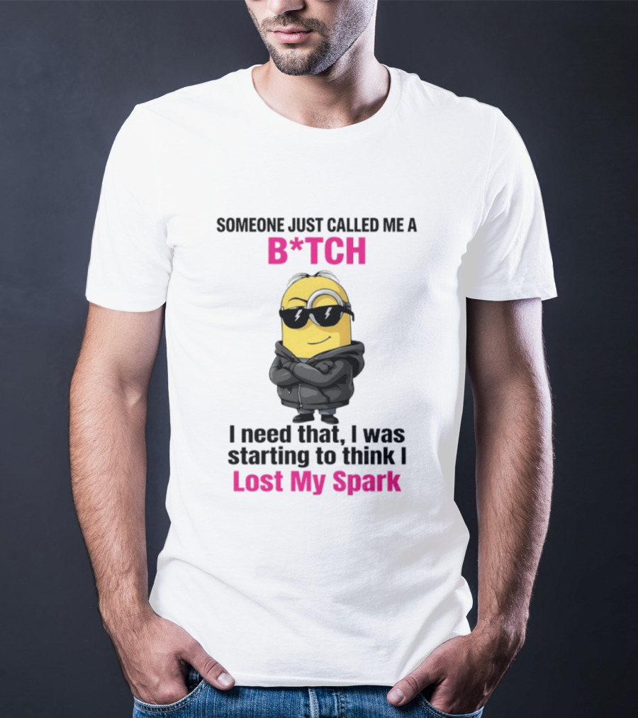 Minions Someone Just Called Me B*tch I Need That I Was Starting To Think I Lost My Spark T-Shirt