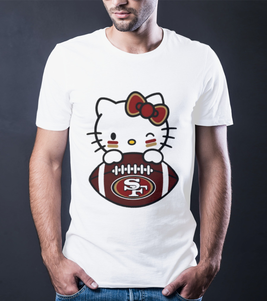 San Francisco 49ers Hello Kitty Collaboration Football 2026 Season T-Shirt