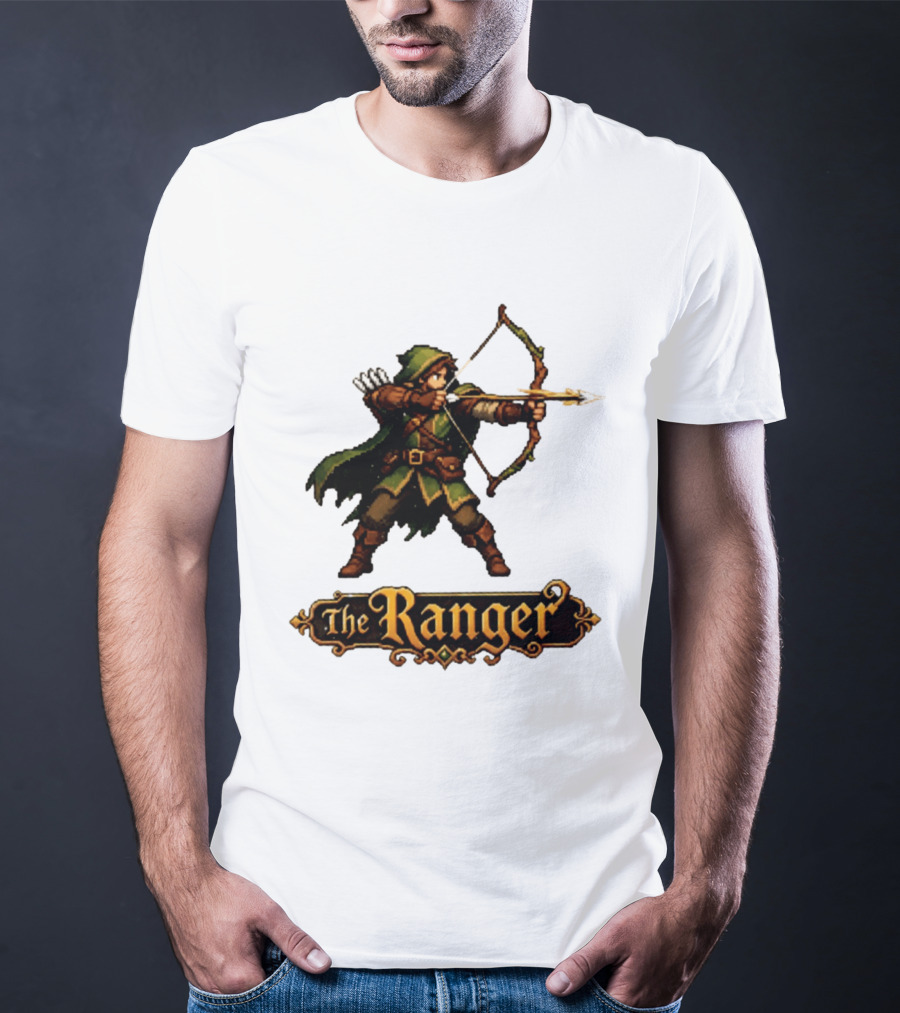 The Ranger Pixel Fantasy Archer RPG Adventure Gaming T-Shirt