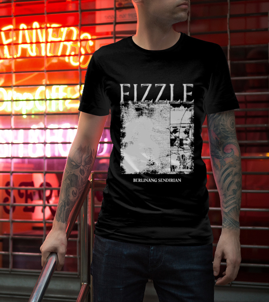 Fizzle Berlinang Sendirian Indie Rock Music T-Shirt