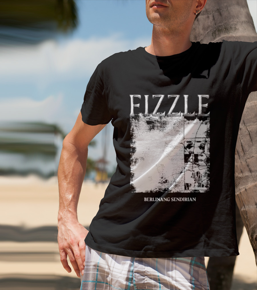 Fizzle Berlinang Sendirian Indie Rock Music T-Shirt