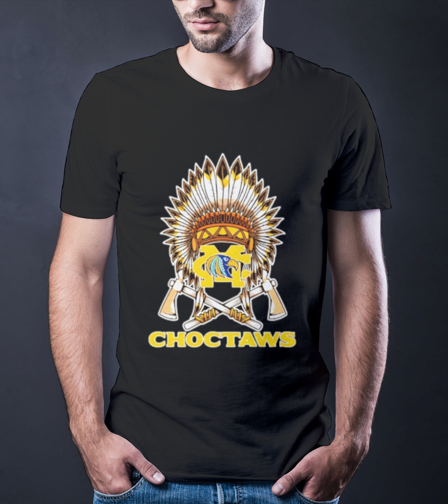 Choctaws MC Eagle Headdress Tomahawks Feathered Headdress T-Shirt
