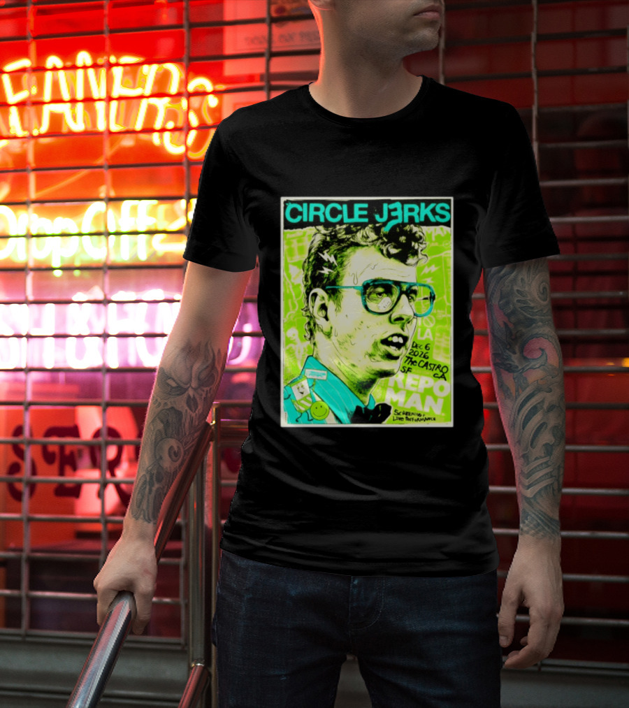 Circle Jerks Repo Man Screening Dec 6 2026 The Castro SF Live Performance T-Shirt