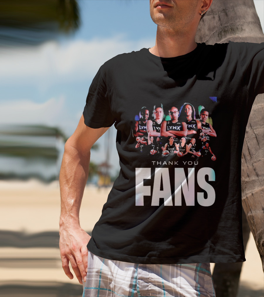 Minnesota Lynx WNBA Team Roster Thank You Fans T-Shirt