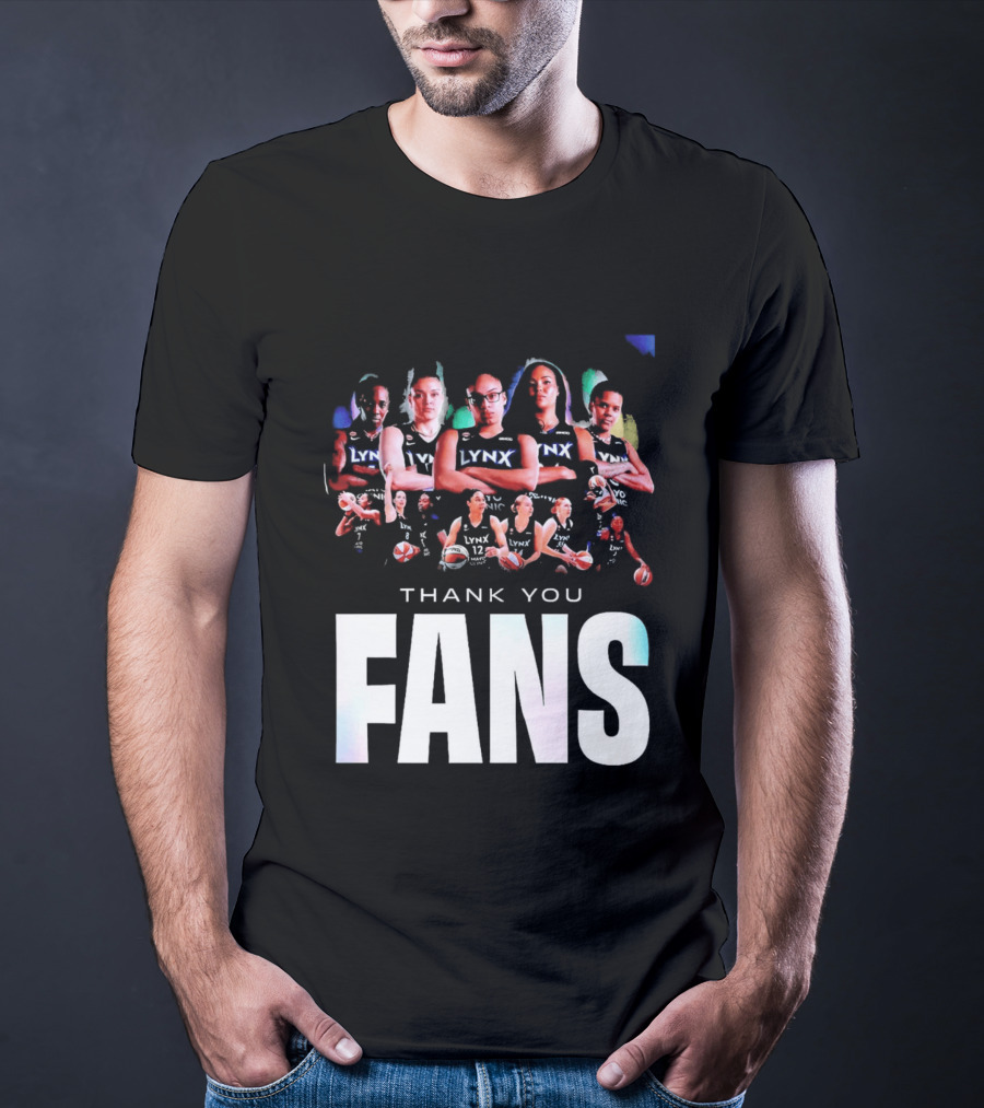 Minnesota Lynx WNBA Team Roster Thank You Fans T-Shirt