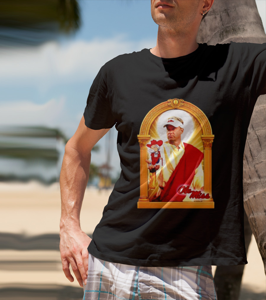 Lane Kiffin Ole Miss Colonel Reb Archway T-Shirt
