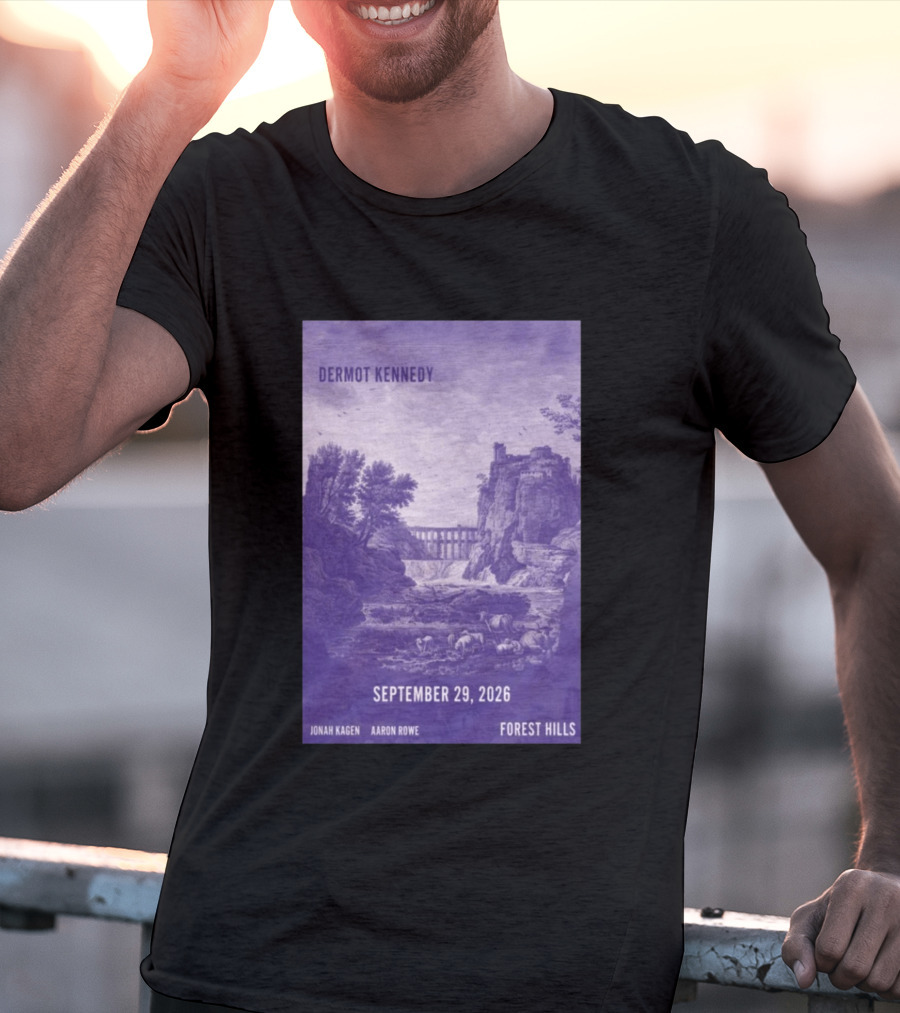 Dermot Kennedy Forest Hills September 29 2026 Jonah Kagen Aaron Rowe T-Shirt