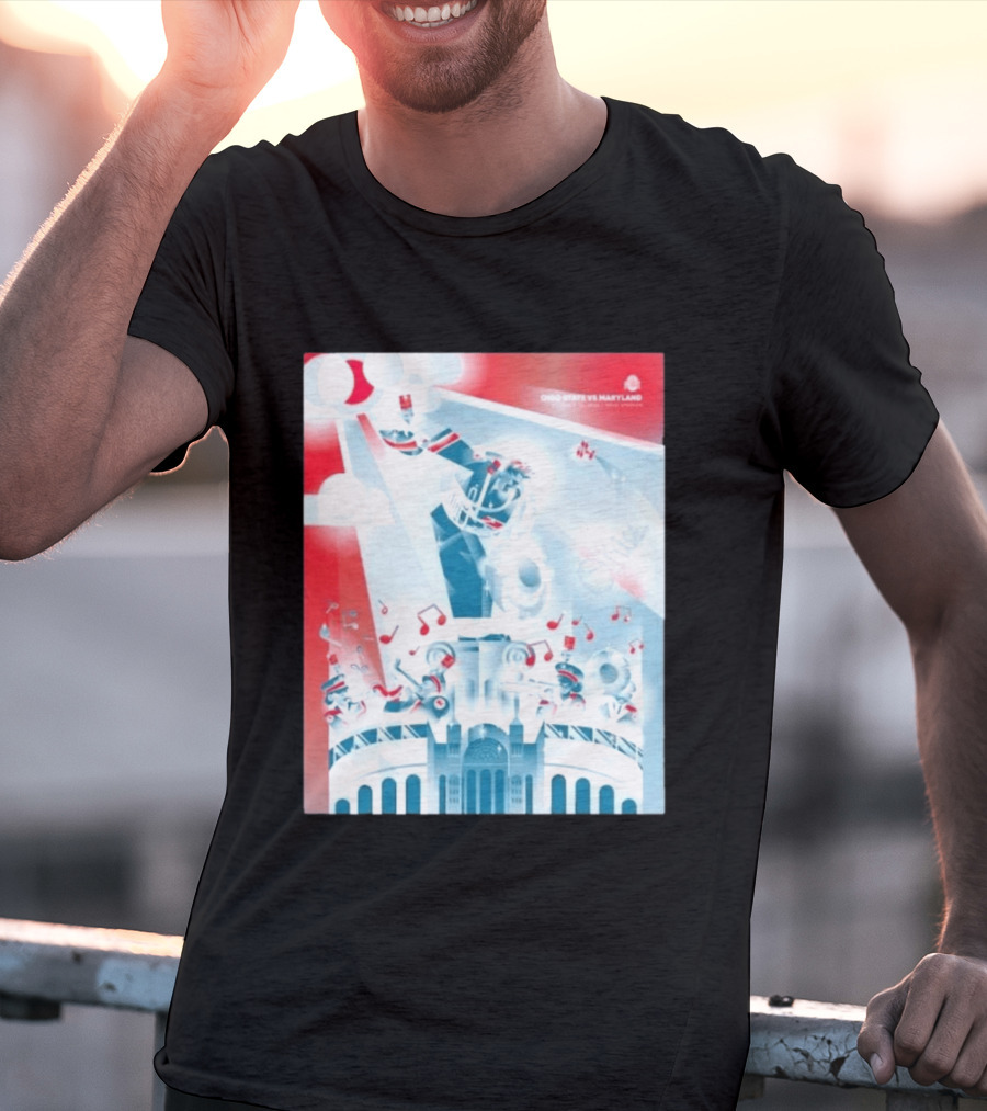 Ohio State Buckeyes Vs Maryland 2026 Football Stadium Celebration T-Shirt
