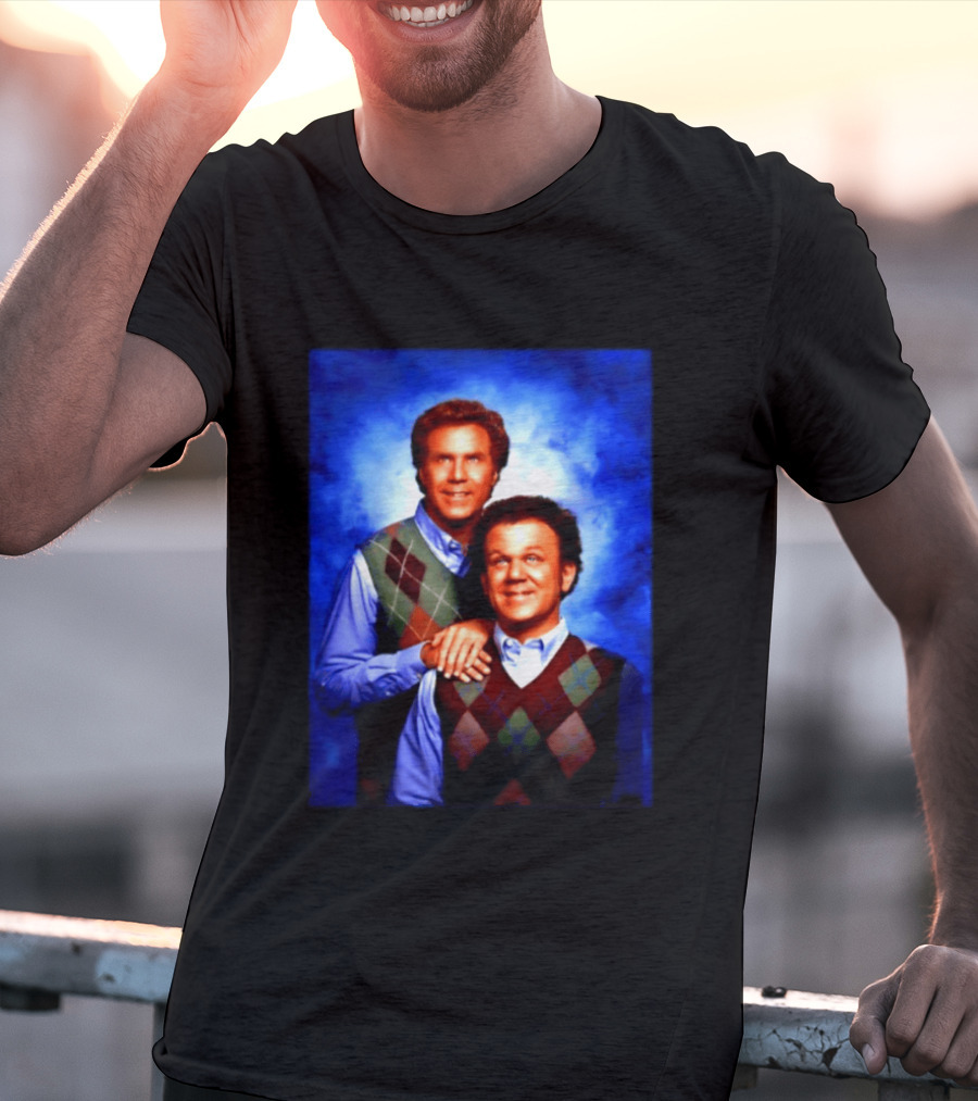 Will Ferrell John C Reilly Step Brothers Argyle Sweater T-Shirt