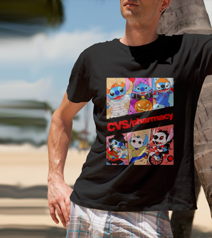 Stitch Horror Halloween CVS Pharmacy 2026 Movie T-Shirt