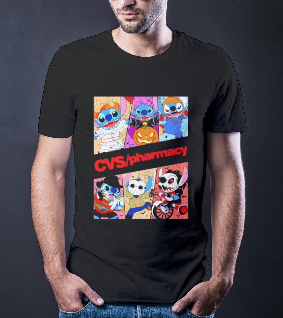 Stitch Horror Halloween CVS Pharmacy 2026 Movie T-Shirt