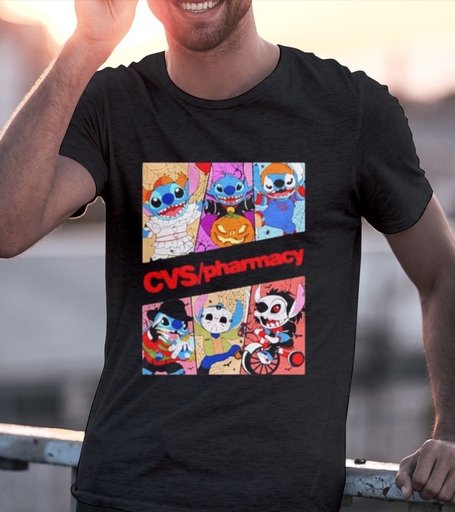 Stitch Horror Halloween CVS Pharmacy 2026 Movie T-Shirt
